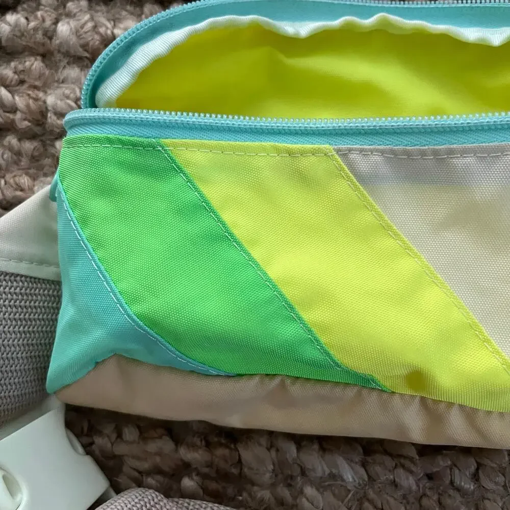 Mokuyobi Neon Seas Fanny Pack Water Resistant Belt Bag 1.5L Made in USA EUC Y2K